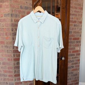 Light aqua textured Men's Shirt
